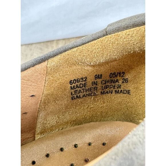 Clarks Unstructured Sparrow Shoes Womens 9 Brown Taupe Nubuck Leather Comfort - Picture 9 of 10